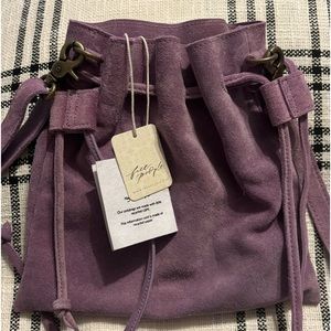 Free People Lilac Billie Suede Crossbody
